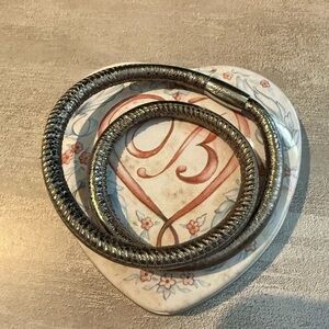 Brighton Double Woodstock Gray Sparkle Bracelet